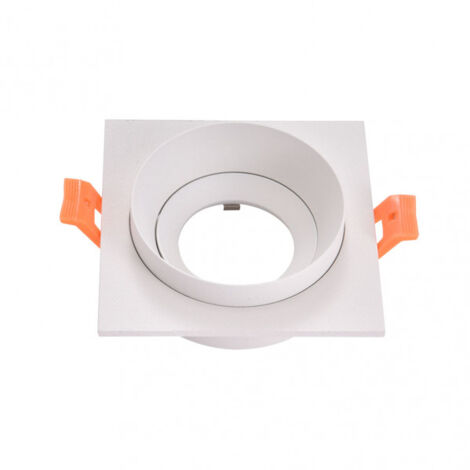 FAB 14358CU01  Empotrable Orient.son Doong 1xgu10 Cuadrado Blanco 1,5x9,2x9,2 Cm 8 De Corte.c/portalampara