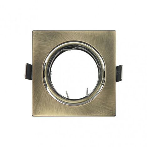 FAB 14428OC14 Orientamento da incasso. Magura 1xgu10 Pelle Quadrato 2,5x8,2x8,2 Cm Taglio 7 Portalampada Incluso