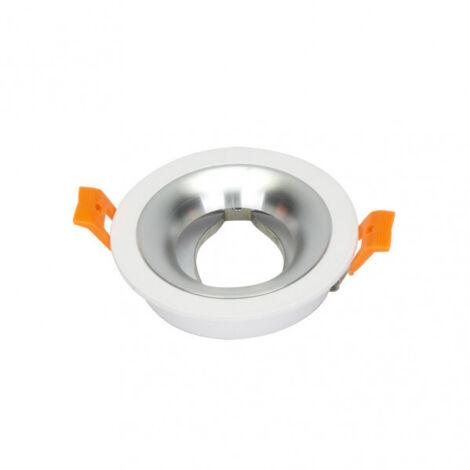 FAB 14448RE46  Encastré Anou 1xgu10 Rond Blanc / Chrome 2x9,2x9,2 Cm 8 Coupe.W / douille