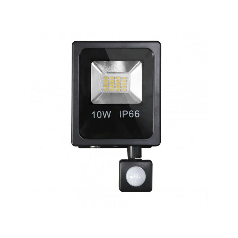 

Proyector C/sensor Olivino 10w 6500k Negro 900lm Led Sm Ip66 19x11,5x5 Cm