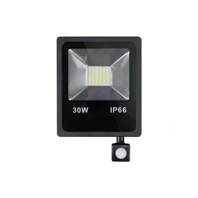 

Proyector C/sensor Olivino 30w 6500k Negro 2700lm Led Sm Ip66 27,5x19,5x6 Cm