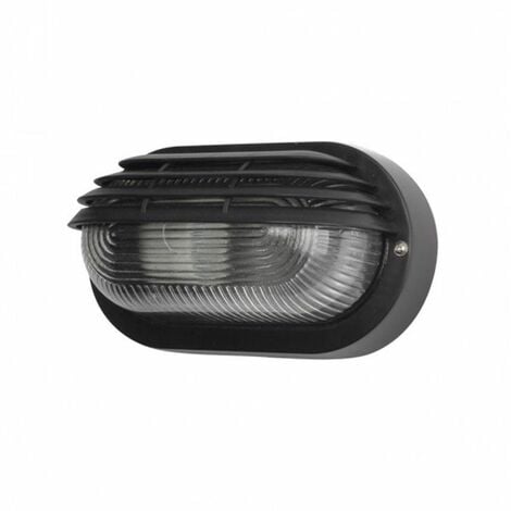 FABRILAMP FAB 148262009 Aplique Ext.oval Canopus Peq.1xe27 Policarb.negro 10x20,5x11,5 Cm Ip44