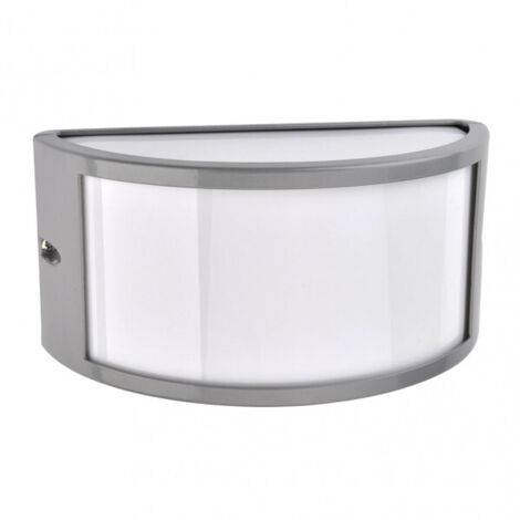 FAB 148761028  Aplique Exterior Aluminio Ara 1xe27 Gris Ip44 13x25x12 Cm