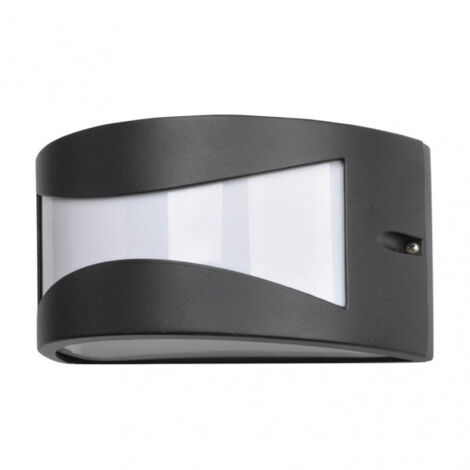 FAB 148861009  Aplique Exterior Aluminio Hadar 1xe27 Negro Ip44 13x25x12 Cm