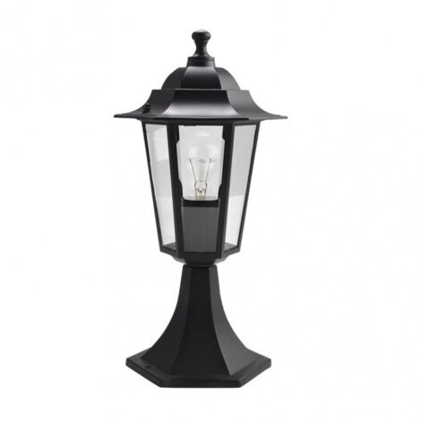FAB 149171009 Sobremuro Exterior Aluminio Auriga 1xe27 Negro 38x19x19 Cm Ip44