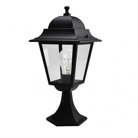 FAB 149271009  Parete Esterna Alluminio Spica 1xe27 Nero Ip44 46x21,5x21,5 Cm
