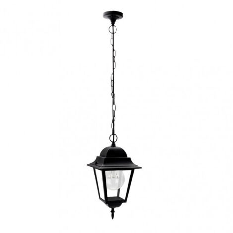 FAB 149291009 Suspension Extérieure Aluminium Spica 1xe27 Noir Ip44 Regx21,5x21,5 Cm