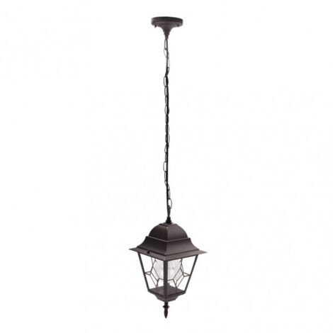 FAB 149391002 Bottines Suspension Extérieure Aluminium 1xe27 Marron Regx18,5x18,5 Cm Ip44