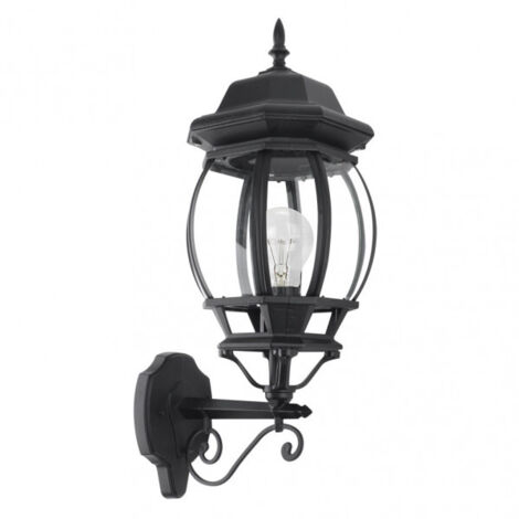 FAB 149561109  Aplique Exterior Aluminio Caelum 1xe27 Negro Ip44 54x19x28 Cm