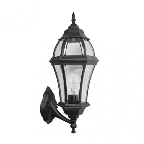 FAB 149661009  Aplique Exterior Aluminio Becrux 1xe27 Negro Ip44  59,5x25x26 Cm