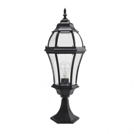 FAB 149671009  Becrux 1xe27 Paletto Esterno Alluminio Nero 64,5x21x21 Cm Ip44