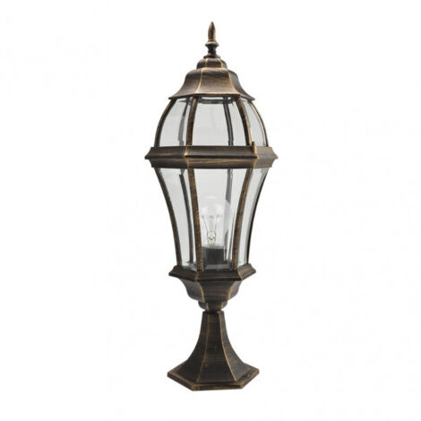 FAB 149671016 Sobremuro Exterior Aluminio Becrux 1xe27 Neg/oro 64,5x21x21 Cm Ip44