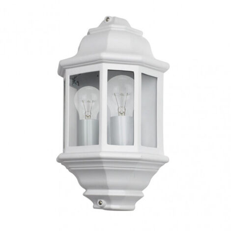 FAB 149962001  Aplique Exterior Aluminio Shaula 2xe27 Blanco Ip44 38,5x22x12,5 Cm