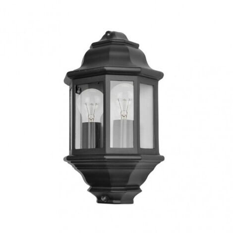 FAB 149962009  Aplique Exterior Aluminio Shaula 2xe27 Negro Ip44 38,5x22x12,5 Cm