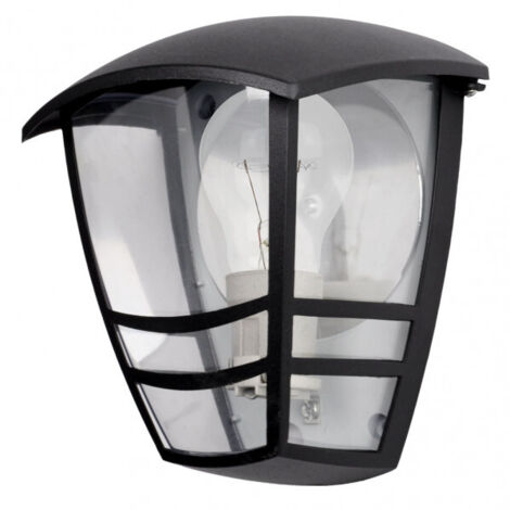 FAB 150261109  Aplique Exterior Aluminio Alnilan 1xe27 Negro Ip44 20x17,5x13 Cm