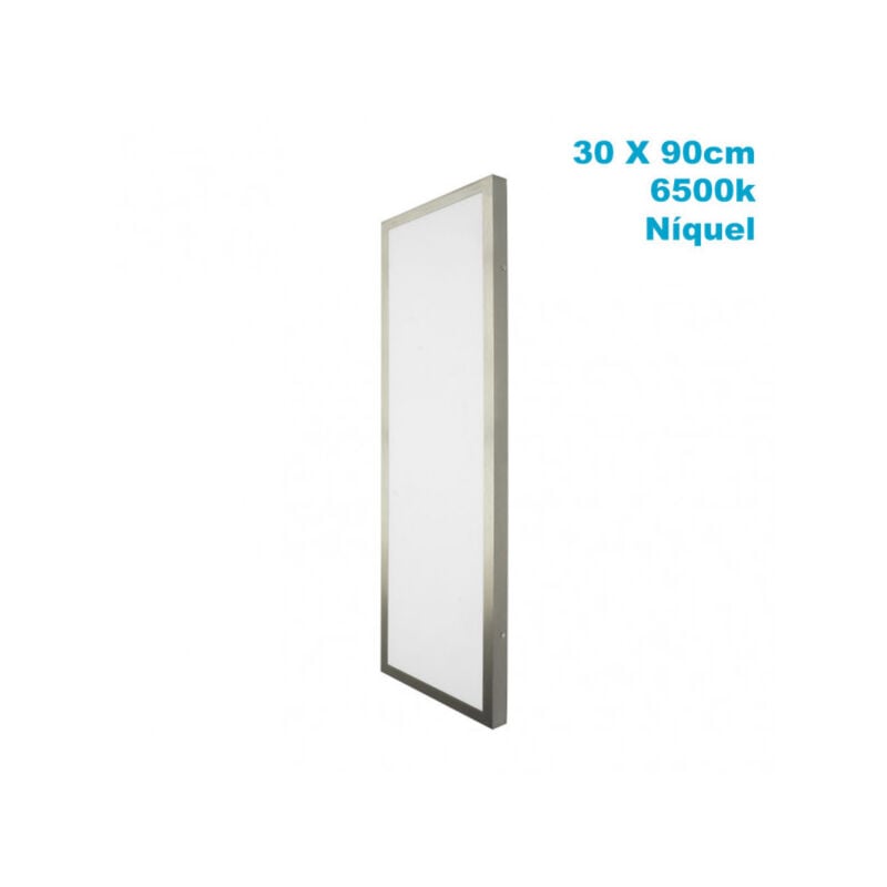 Image of Fabrilamp - Lampada da soffitto 72w 6500k 3,5x30x90 cm nichel piatto 6120lm