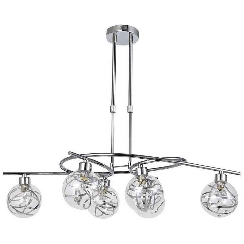 Fabrilamp - Lampe of 6 lumières modèle varanasi chrome Fabrilamp - Lampe of 6 lumières modèle varanasi chrome