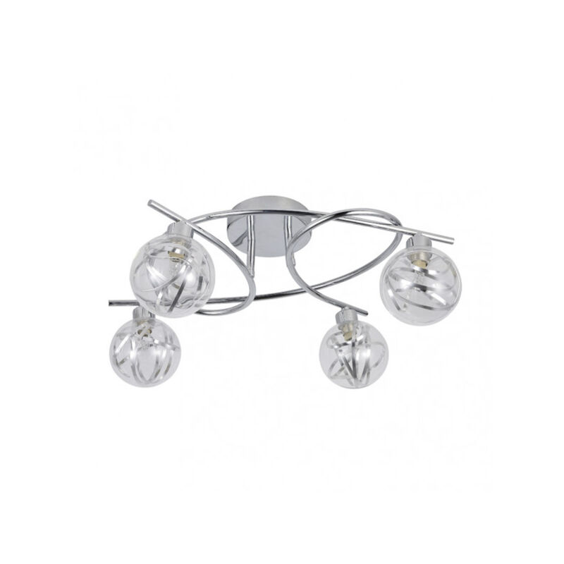 Akunadecor Plafond Varanasi Chrome abrila 4 Luminaires
