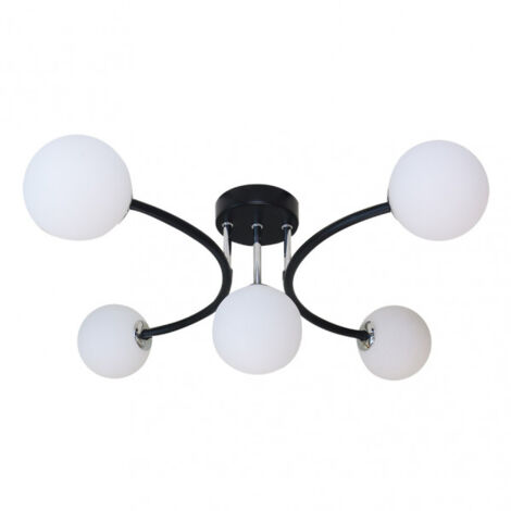 FAB 154555009  Lampe Havana 5xg9 Noir / chromé 48x46x22 Cm