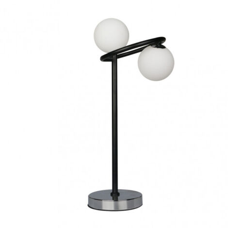 FAB 154571009 La Habana Table 2xg9 Noir / chromé 50x21x23 Cm