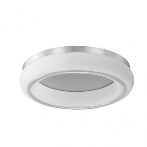 FAB 154781001  Deckenleuchte Paris 1l 48w 3000-4000-6500k Weiß / Silber 4080 Lm Dimmbar YC / Speicher 12x55d