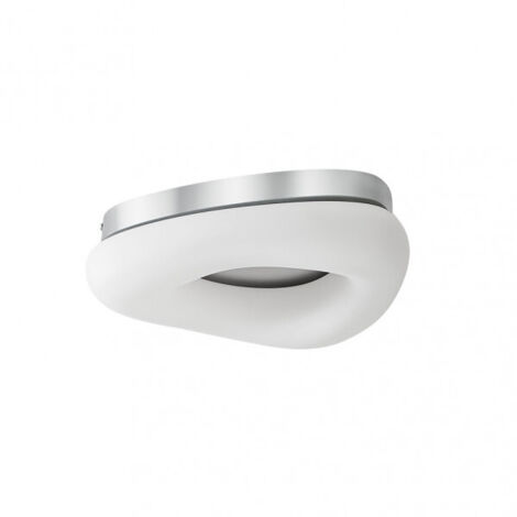 FAB 154784001  Plafon Paris Pq 18w 3000-4000-6500k Blanco/plata 1530 Lm Regulable Y Memoria 9x34x27 Cm