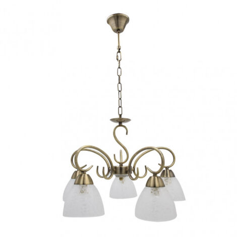 FAB 155355014  Jaipur Lampe 5xe14 Leder Regx46x46 Cm