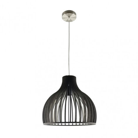 FAB 156293502  Colgante Caoba 1xe27 Madera Cafe Regx35x35 Cm