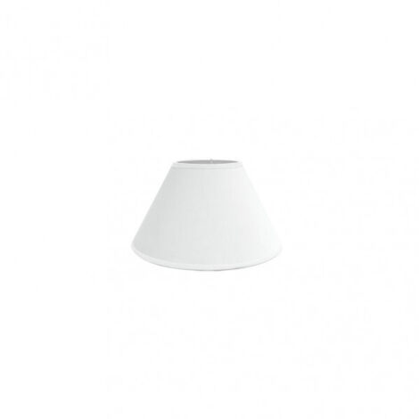 FAB 157322001  Abat-jour clair E27 blanc 20dx10dx13h fermé conique