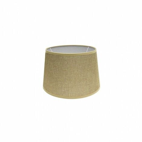 Malu lampada da tavolo in ceramica con paralume beige h. 26cm Moderno E14