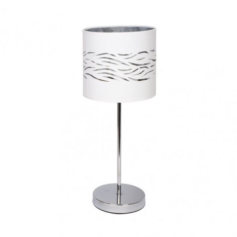 FAB 157771074  Sobremesa Niebla 1xe14 Cromo/blanco-plata 43x17x17 Cm