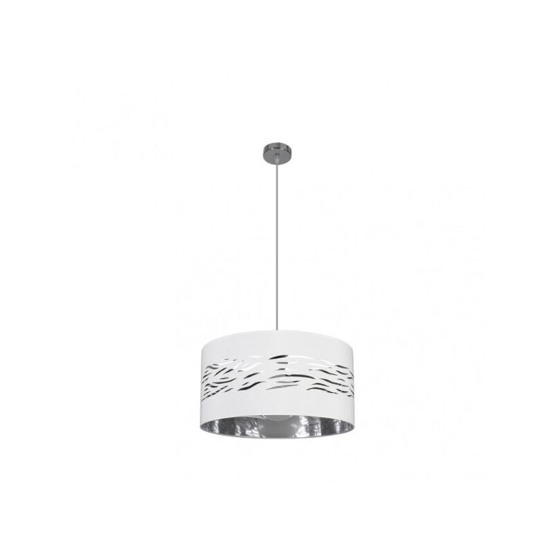 Fabrilamp - Pendentif brouillard 1xE27 Chrome White Silver 40D