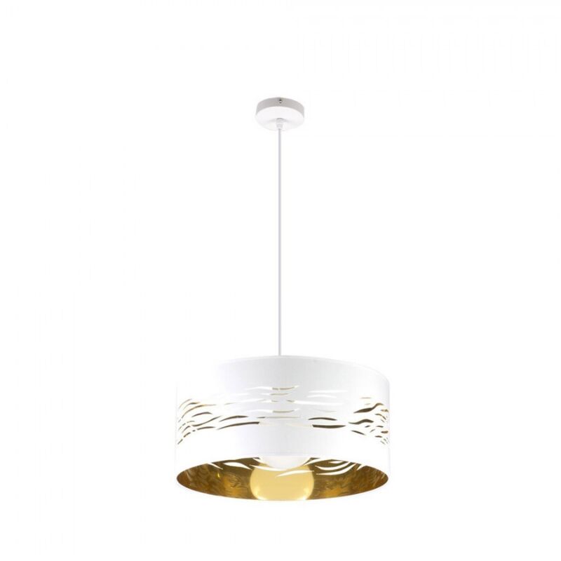 Fabrilamp - Pendentif brouillard 1xE27 White Or blanc 40D