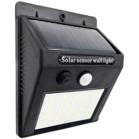 FAB 166663009  Applique murale Solar 5000k Kira Black 200 Lm Ip55 12,2x9,5x4,4 Cm Motion Sensor &amp Twilight.