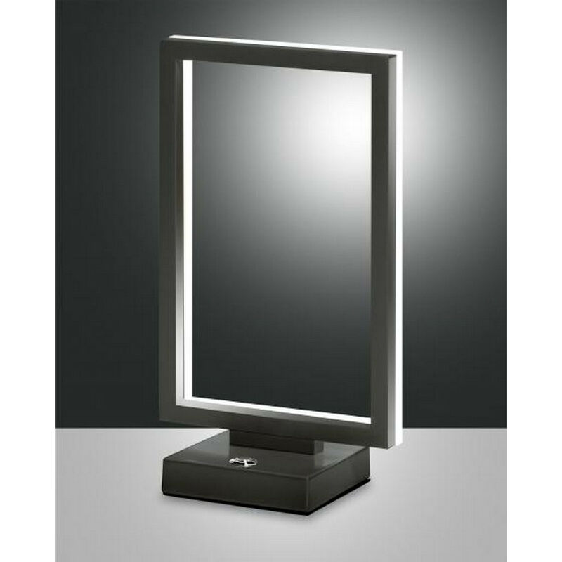 Fabas Luce Lighting - Fabas Luce Bard Integrated Led Table Lamp Anthracite Glass