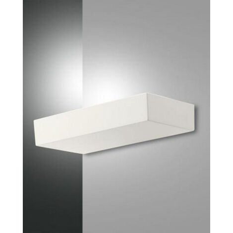 Fabas Luce Emma Applique murale LED en verre blanc