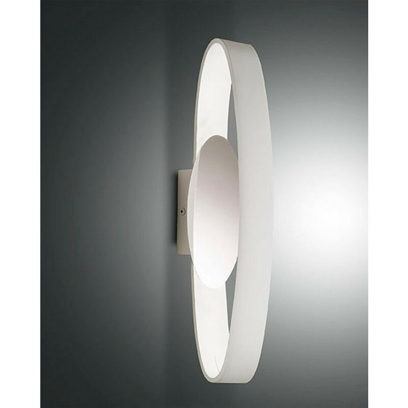 Fabas Luce Lighting - Fabas Luce Gaby Applique Murale LED Intégrée Verre Blanc, IP44