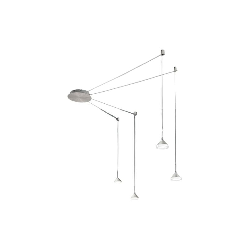 Lustre suspension Isabella led en métal et méthacrylate 3410-49-212 Fabas Luce