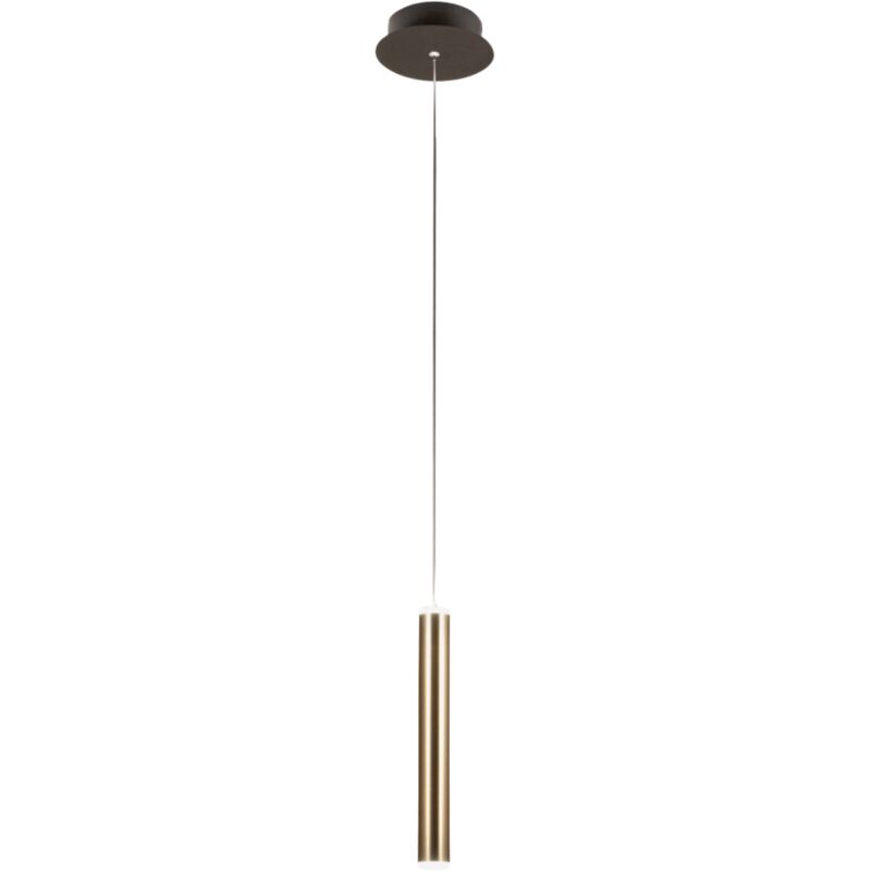Fabas Luce Lighting - Einzelne Messing-Pendelleuchte Prado von Fabas Luce – 6,5 w dimmbare led, modernes Design