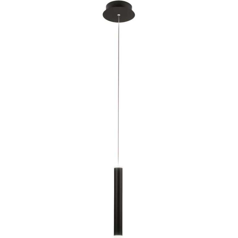 Einzelne schwarze Pendelleuchte Prado von Fabas Luce – 6,5 W dimmbare LED, modernes Design