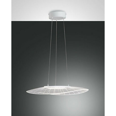 ICS SOSPENSIONE A LAMPADARIO OVALE 120 CM LED 75W 3000K ARGENTO MODERNO