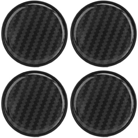 Fabater Radnabenkappen, passgenau für Radnaben, Carbonfaser-Optik, 4-teilig, aus ABS-Material