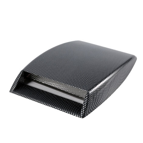 Fabater Stilvolle Motorhaube mit Belüftungsaufkleber aus ABS- und Aluminiummaterial, schicke dekorative Lufteinlassabdeckung für einen individuellen Look.
