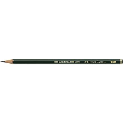 Faber castell 9000 crayon graphite 3h sous blister
