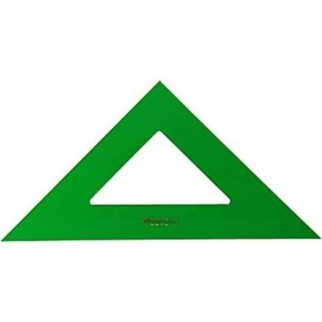 FABER - CASTELL ESCUADRA SIN GRADUAR 16CM VERDE