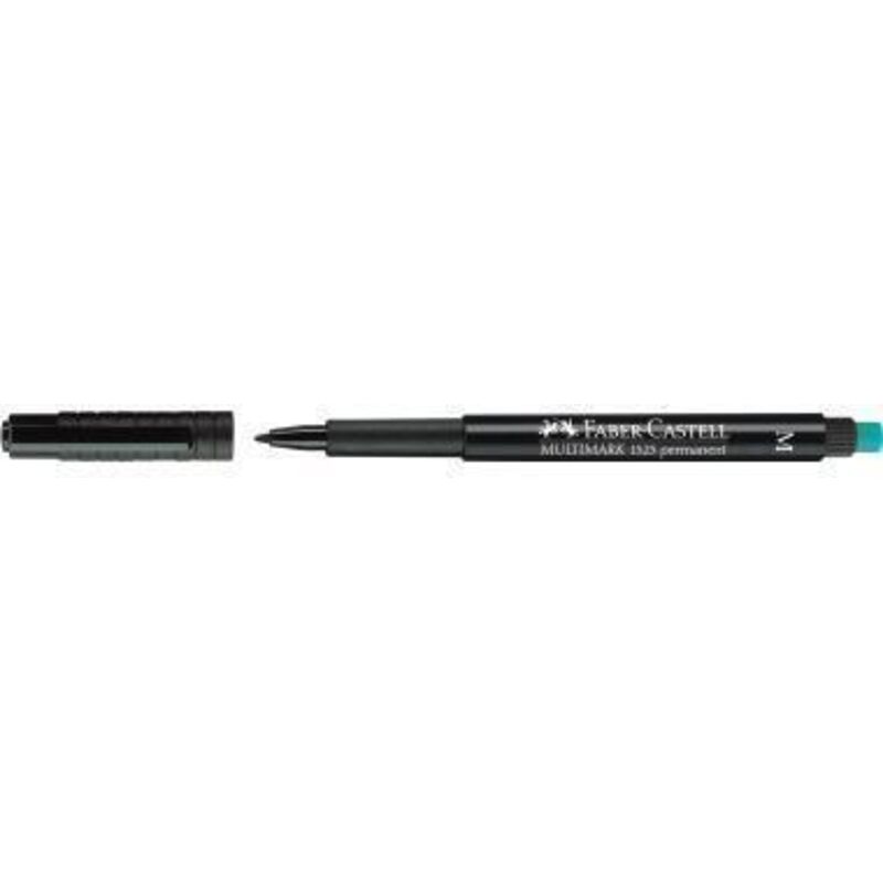 FABER CASTELL Marqueur permanent Faber-Castell Multimark 1525 M 1 mm noir 152599