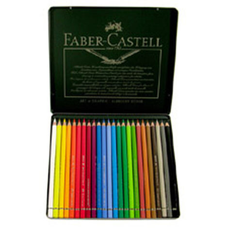 Faber castell lápices de colores acuarelables classic + pincel estuche de 24 c/surtidos