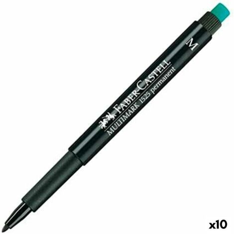 Faber - castell permanentmarker multimark spitze mittelschwarz -10 stÜck-