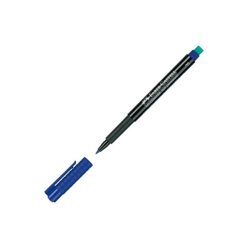 

Faber - castell rotulador permanente multimark 1513 punta fina azul -10 unidades-