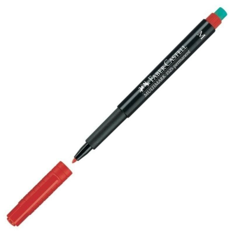 

Faber - castell rotulador permanente multimark punta media rojo -10 unidades-